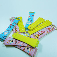 兒童表（biǎo）帶,矽（guī）膠表帶,卡（kǎ）通手表帶