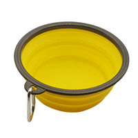 折疊碗,折疊矽膠碗,矽膠寵物飯碗