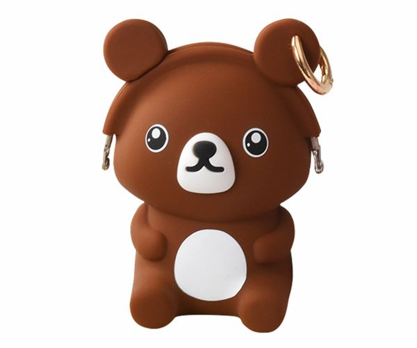 掛扣矽膠包,滴（dī）膠矽膠錢包,小熊零錢包